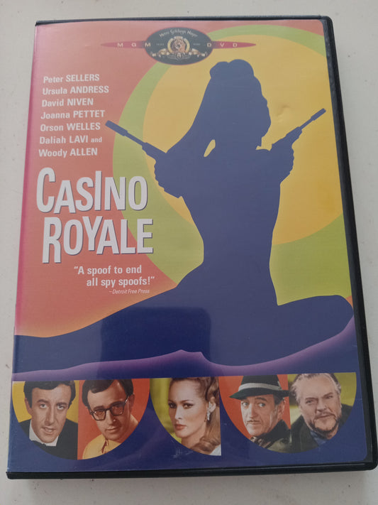 Casino Royale, (Spy Spoof) DVD Movie, Peter Sellers Widescreen, Not-Rated, USED
