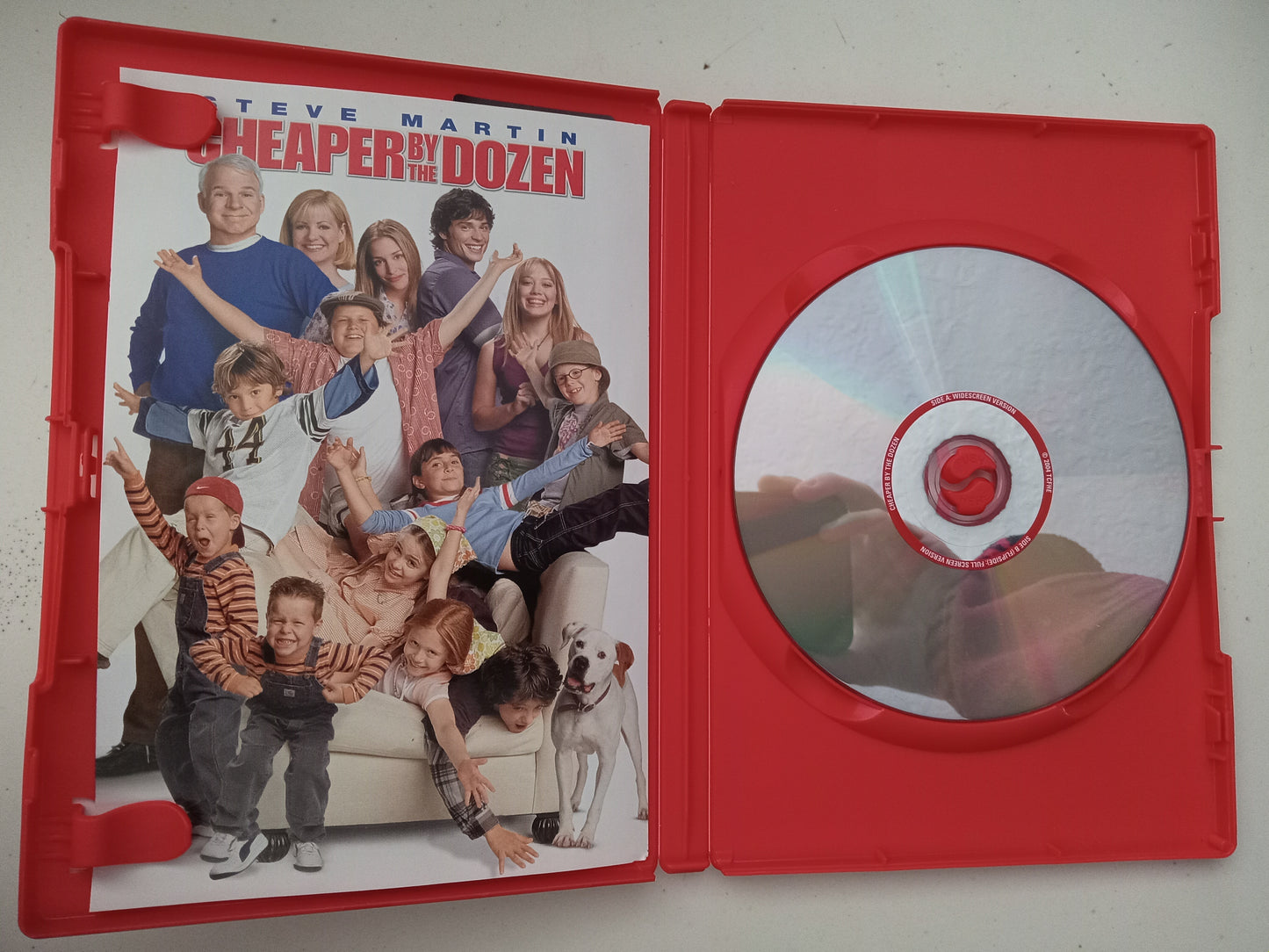 Cheaper By The Dozen, DVD Movie, Steve Martin Fullscreen & Widescreen, Rated PG, USED