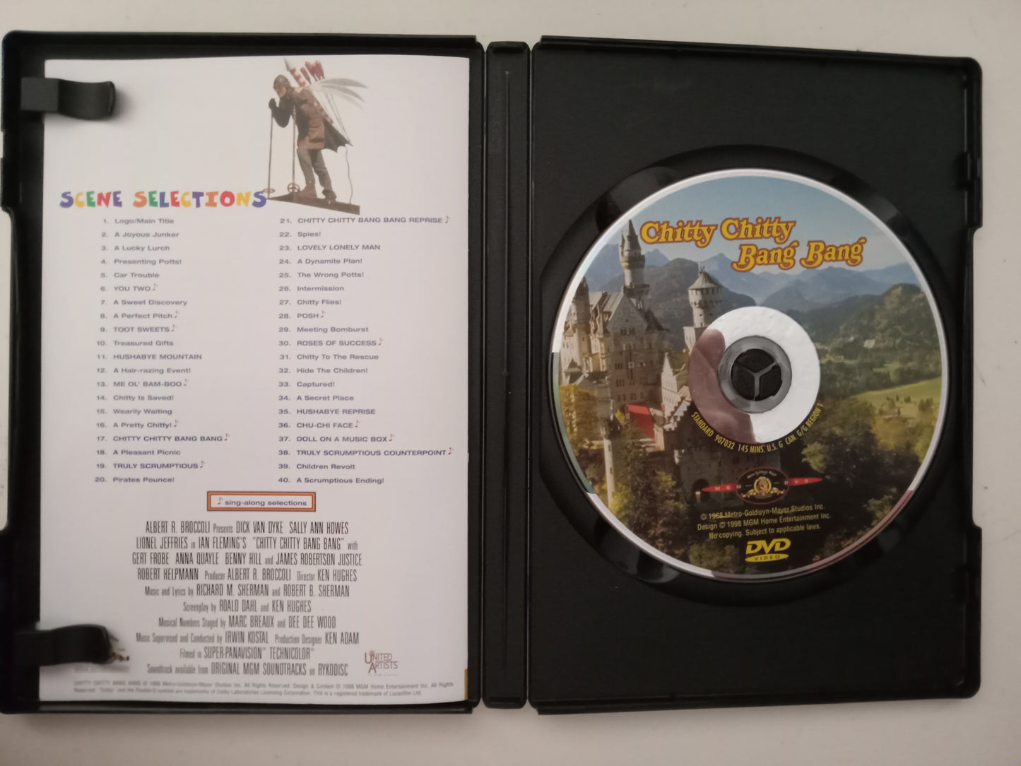 Chitty Chitty Bang Bang, DVD Movie, Dick Van Dyke Fullscreen, Widescreen, Rated G, NEW/USED