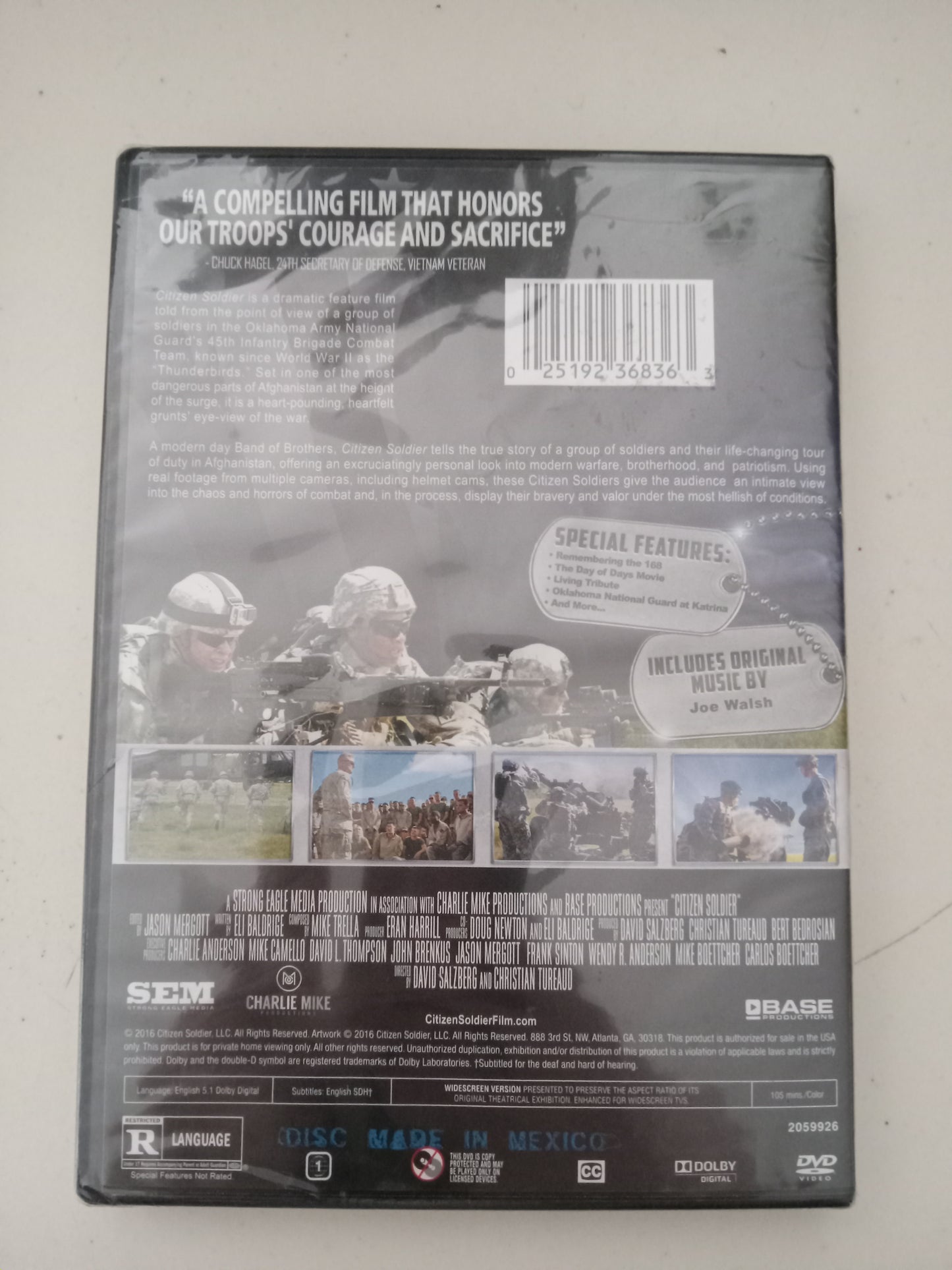 Citizen Soldier, DVD Movie, "Thunderbirds" Widescreen, Rated R, NEW