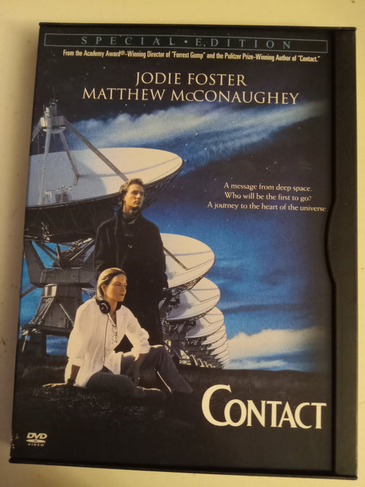 Contact, DVD Movie, Special Ed. Jodie Foster Widescreen, Rated PG, USED