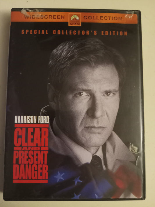 Clear And Present Danger, Special Collector's Ed. DVD Movie, Harrison Ford Widescreen, Rated PG-13, USED