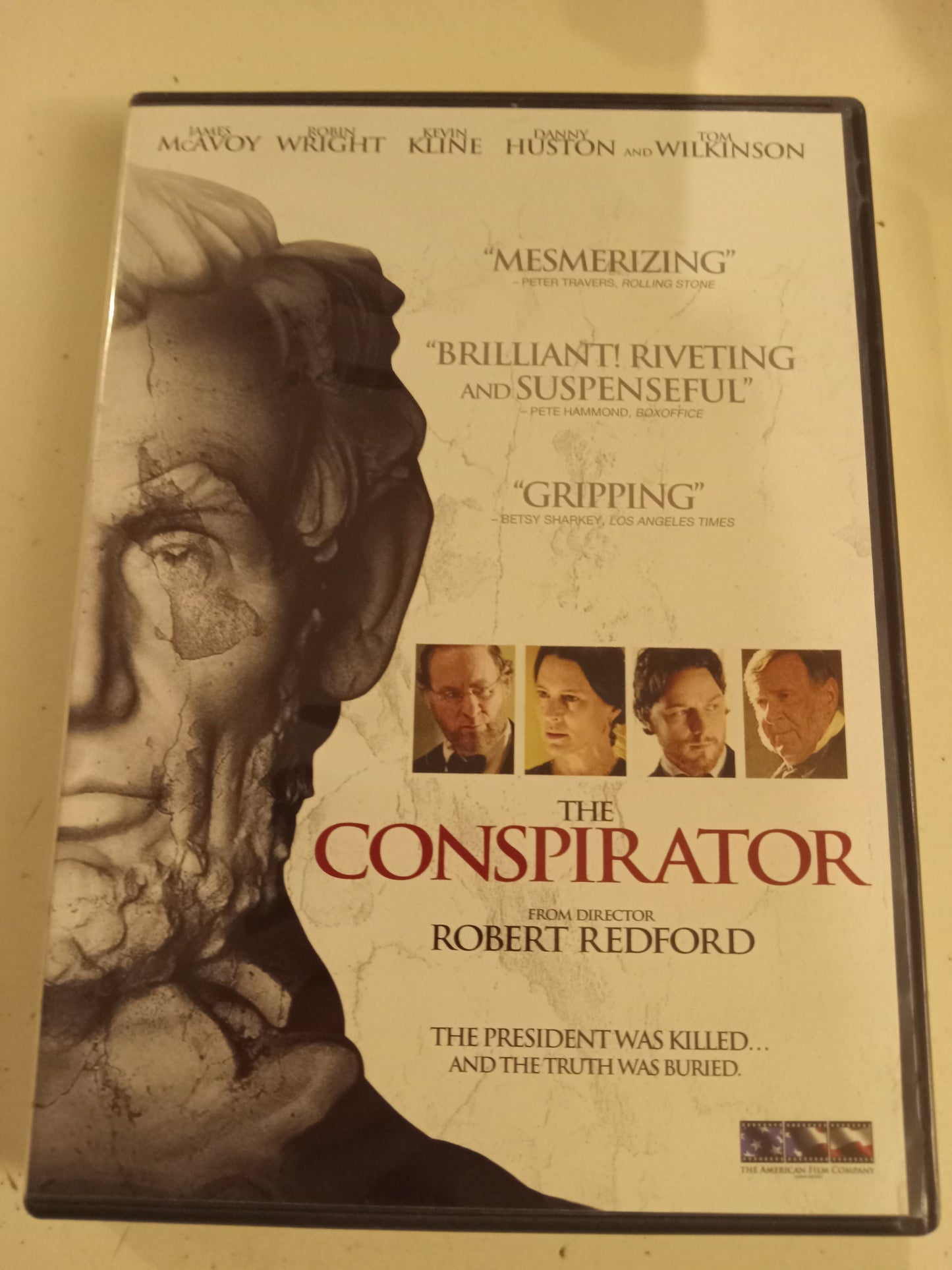 The Conspirator, DVD Movie, James McAvoy Widescreen, Rated PG-13, USED