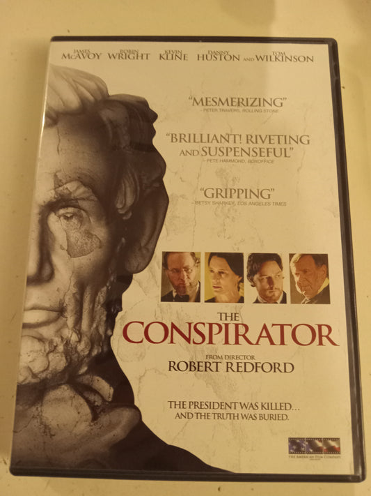 The Conspirator, DVD Movie, James McAvoy Widescreen, Rated PG-13, USED