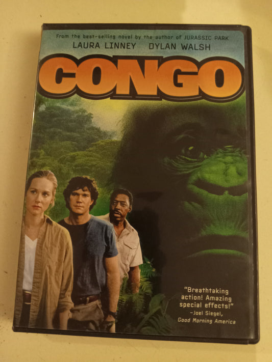 Congo, DVD Movie, Laura Linney Widescreen, Rated PG-13, USED