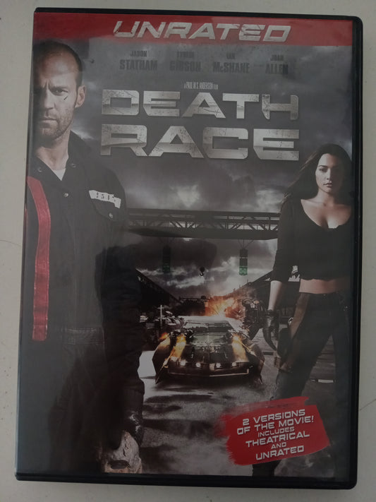 Death Race, DVD Movie, Jason Statham Widescreen, Rated R, USED