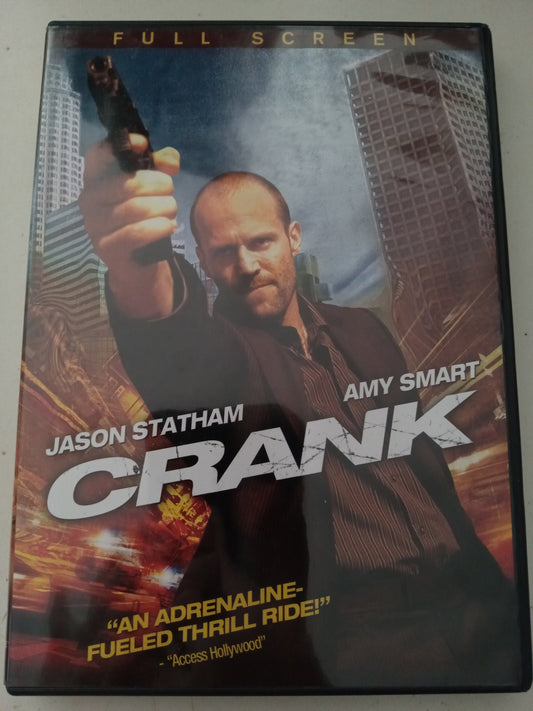 Crank, DVD Movie, Jason Statham Fullscreen, Rated R, USED