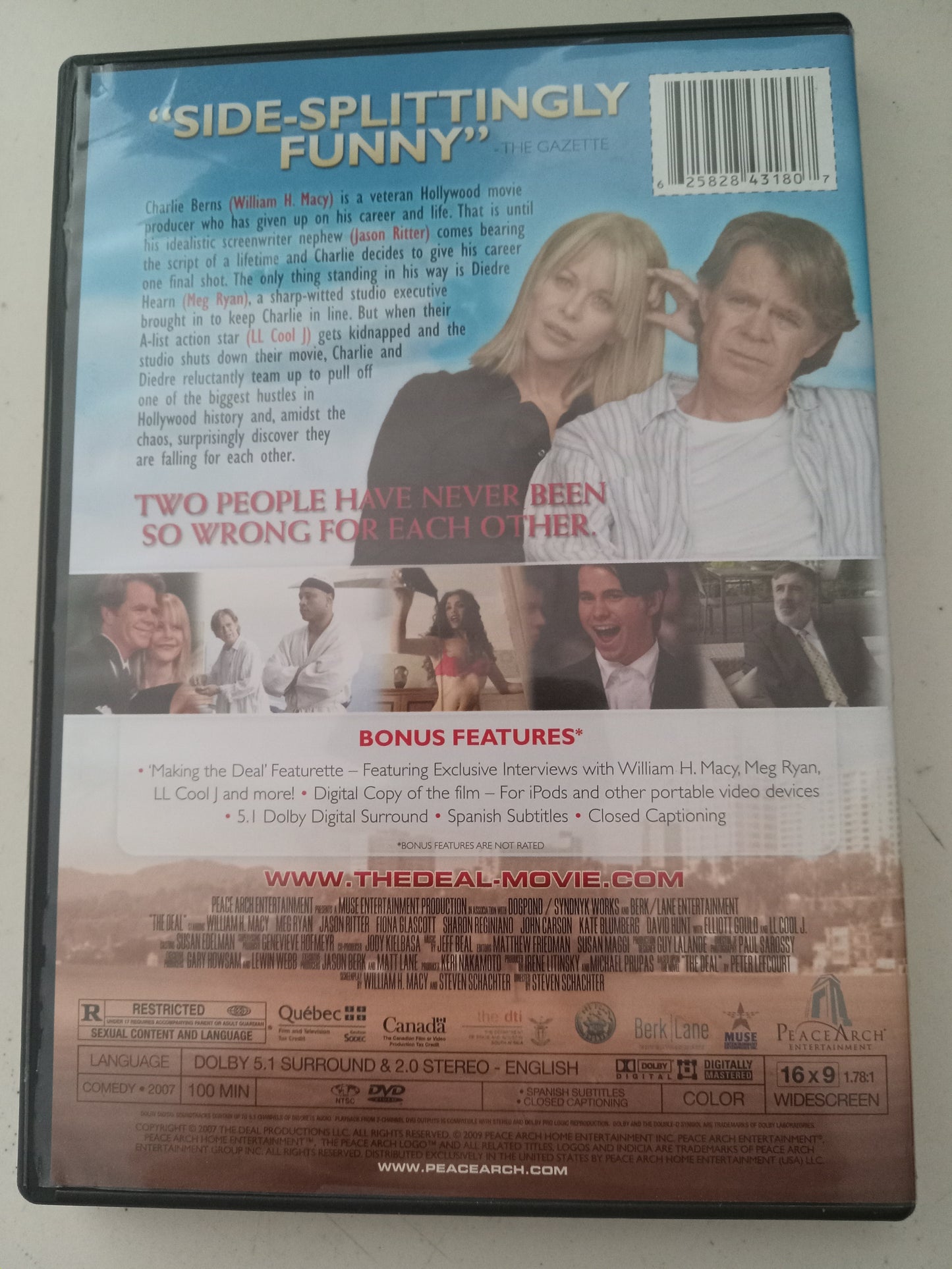 The Deal, DVD Movie, Meg Ryan Widescreen, Rated R, USED