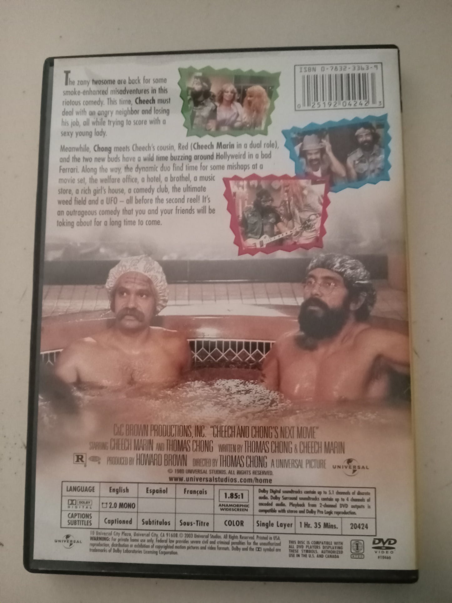 Cheech And Chong's Next Movie, DVD Movie, Widescreen, Rated R, USED