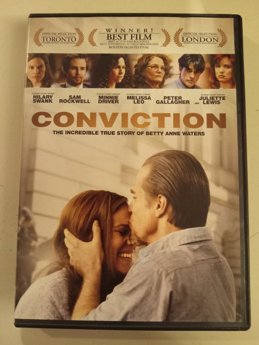 Conviction, DVD Movie, Hilary Swank Widescreen, Rated R, USED