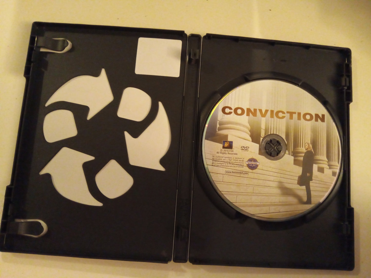Conviction, DVD Movie, Hilary Swank Widescreen, Rated R, USED