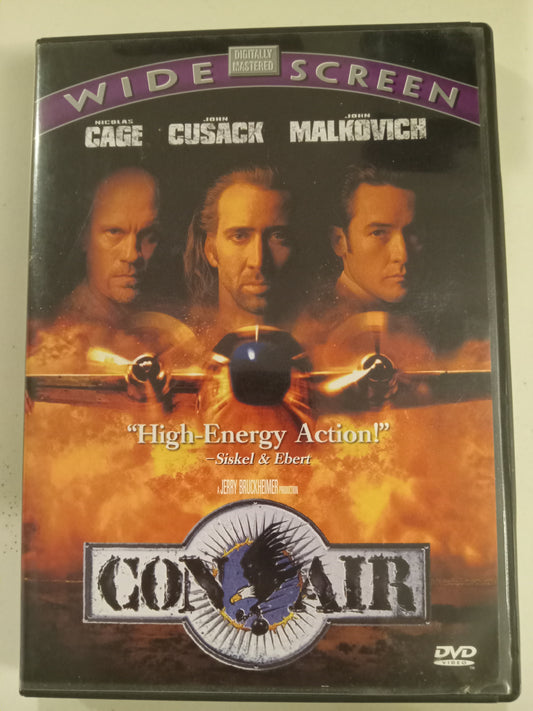 Con Air, DVD Movie, Nicholas Cage Widescreen, Rated R, NEW/USED