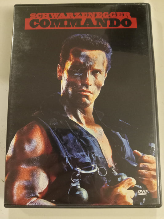 Commando, DVD Movie, Arnold Schwarzenegger Widescreen, Rated R, USED