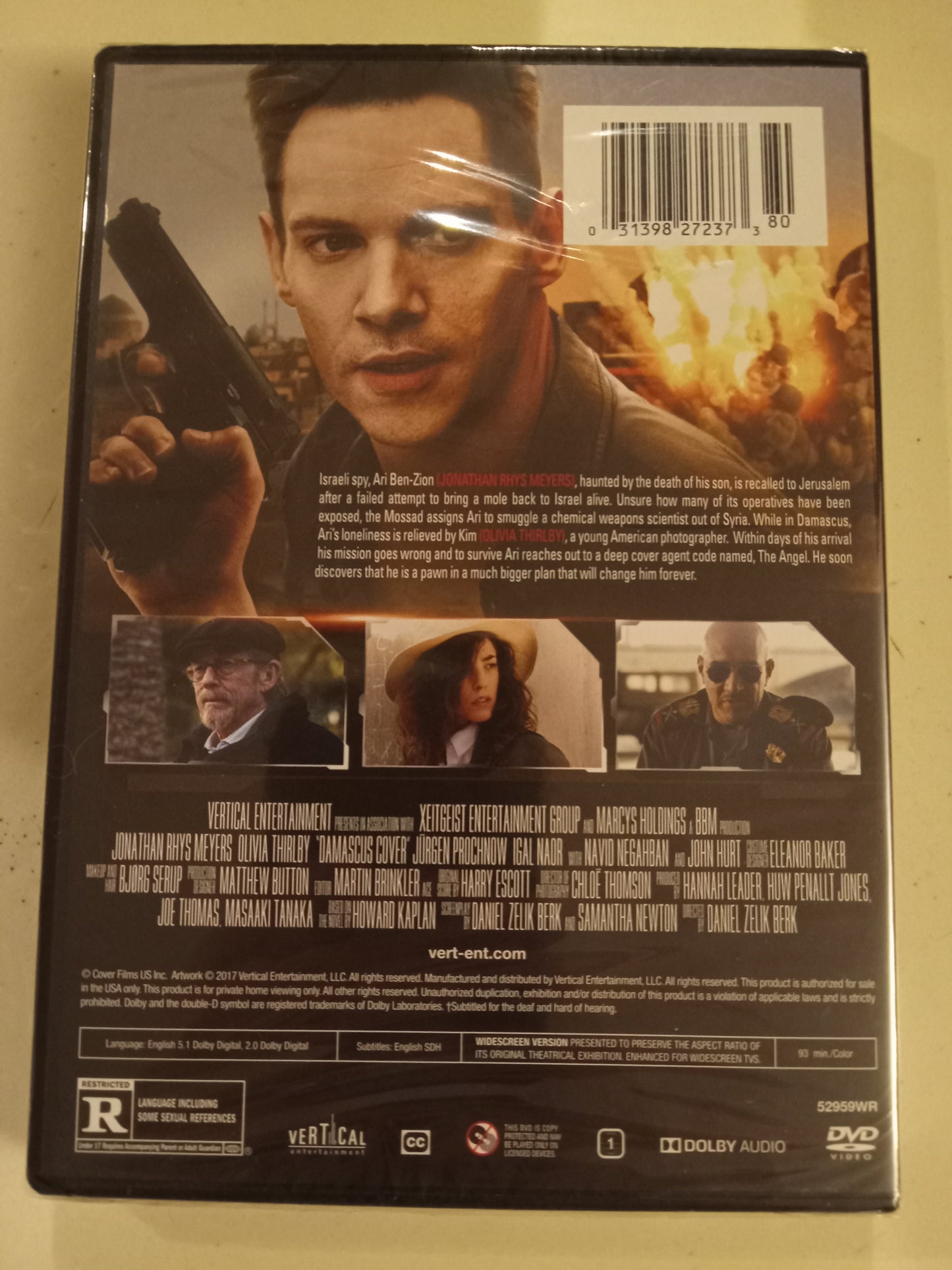 Damascus Cover, DVD Movie, John Hurt Widescreen, Rated R, NEW