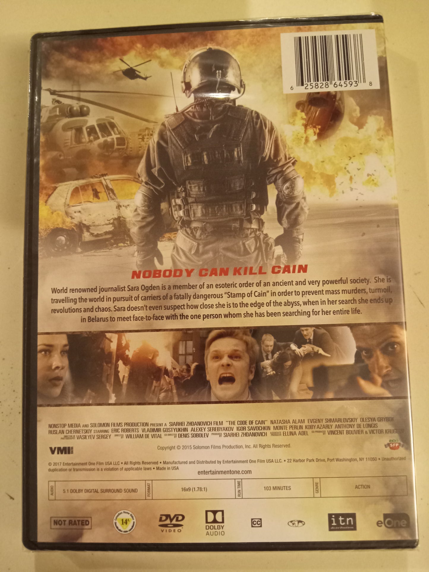 The Code Of Cain, DVD Movie, Eric Roberts Widescreen, Not Rated, NEW