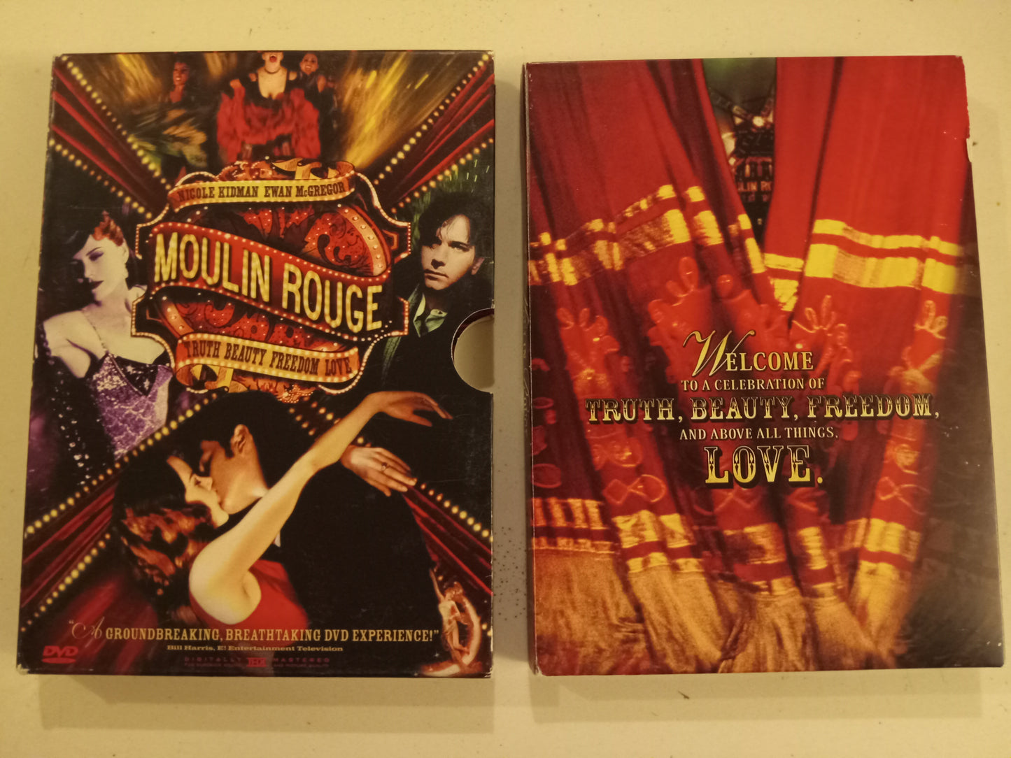 Moulin Rouge, DVD Movie, 2 Disc Special Ed. Nicole Kidman Widescreen, Rated PG-13, NEW/USED