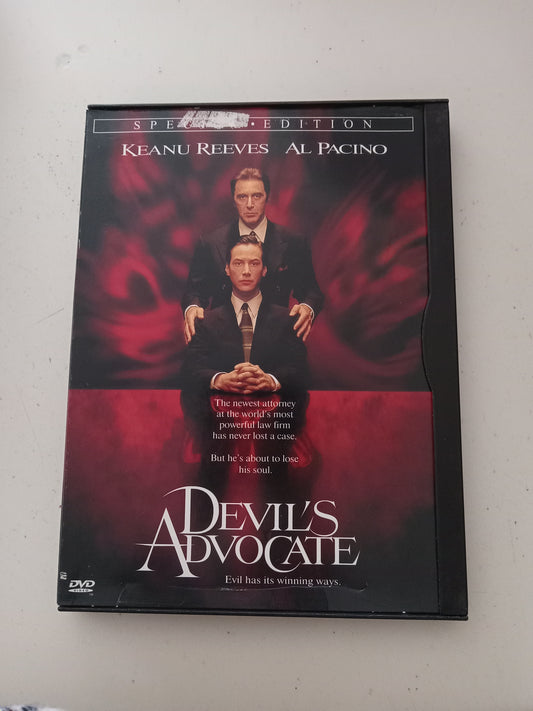 Devil's Advocate, DVD Movie, Keanu Reeves Widescreen, Rated R, USED