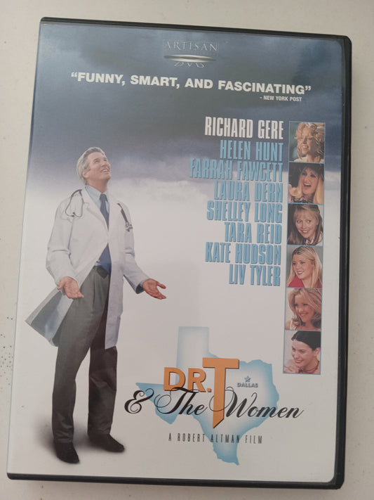 Dr. T And The Women, DVD Movie, Richard Gere Widescreen, Rated PG-13, USED