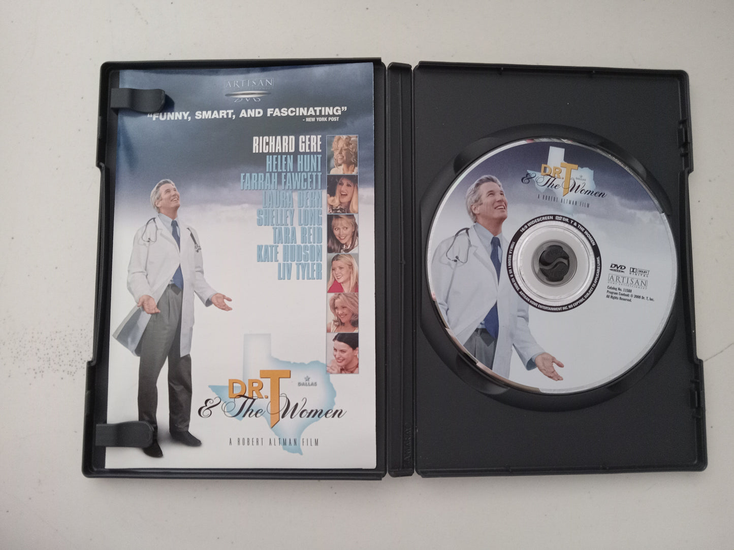Dr. T And The Women, DVD Movie, Richard Gere Widescreen, Rated PG-13, USED