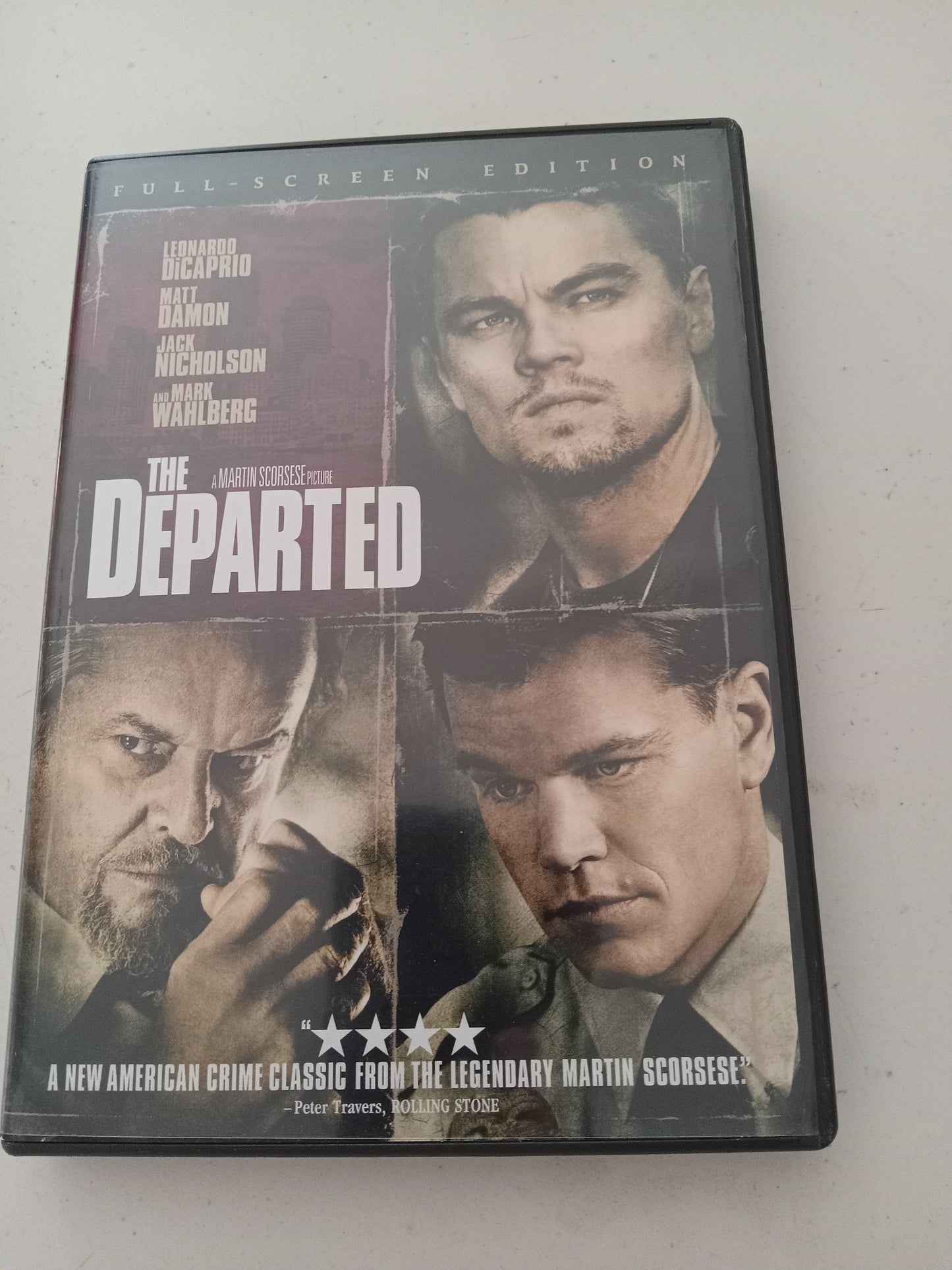 The Departed, DVD Movie, Leonardo DiCaprio Fullscreen, Rated R, USED