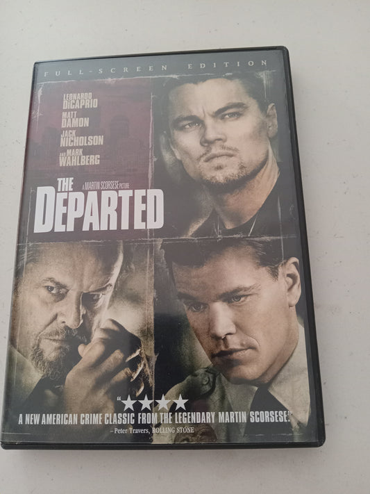 The Departed, DVD Movie, Leonardo DiCaprio Fullscreen, Rated R, USED