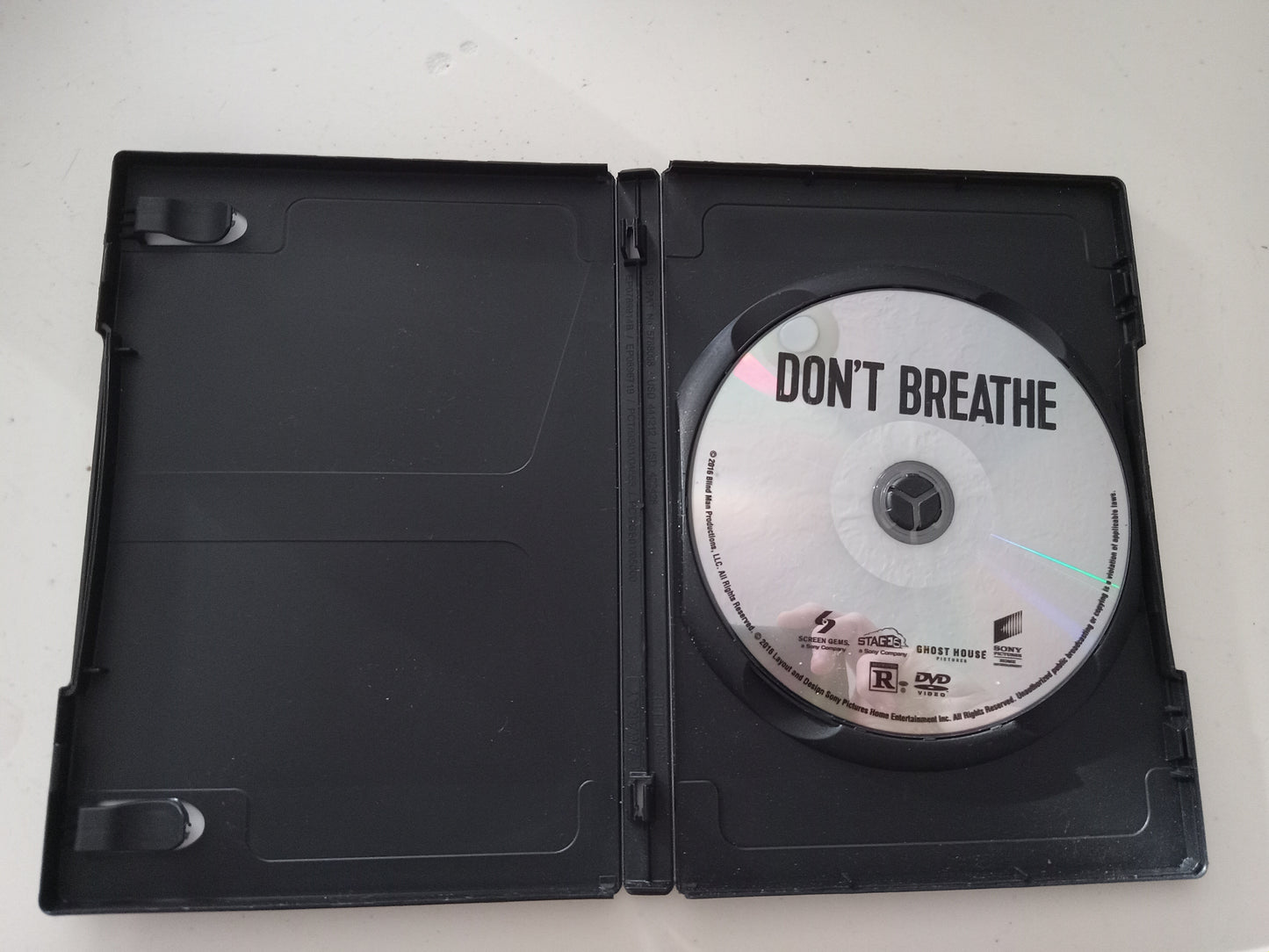 Don't Breathe, DVD Movie, Jane Levy Widescreen, Rated R, USED