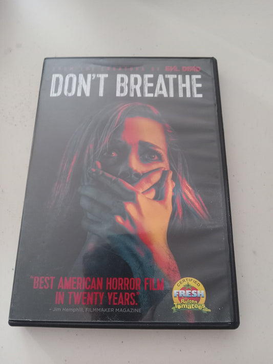 Don't Breathe, DVD Movie, Jane Levy Widescreen, Rated R, USED
