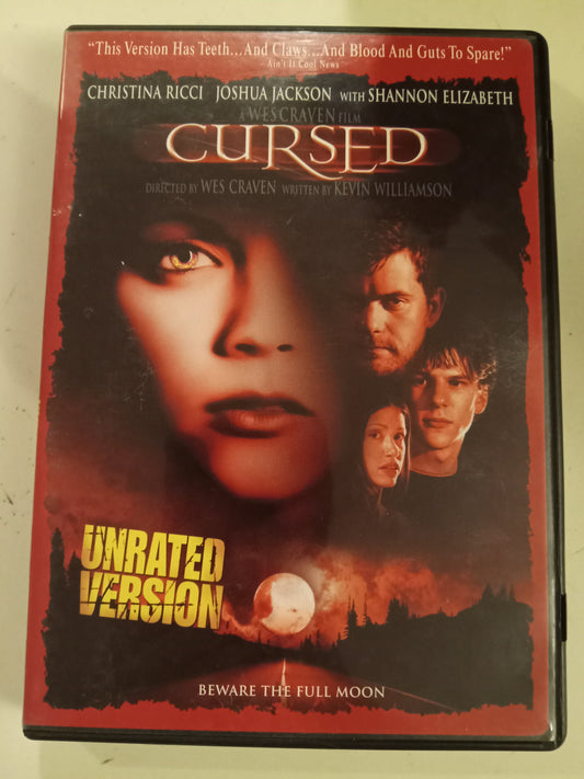 Cursed, DVD Movie, Christina Ricci Widescreen, Not Rated, USED