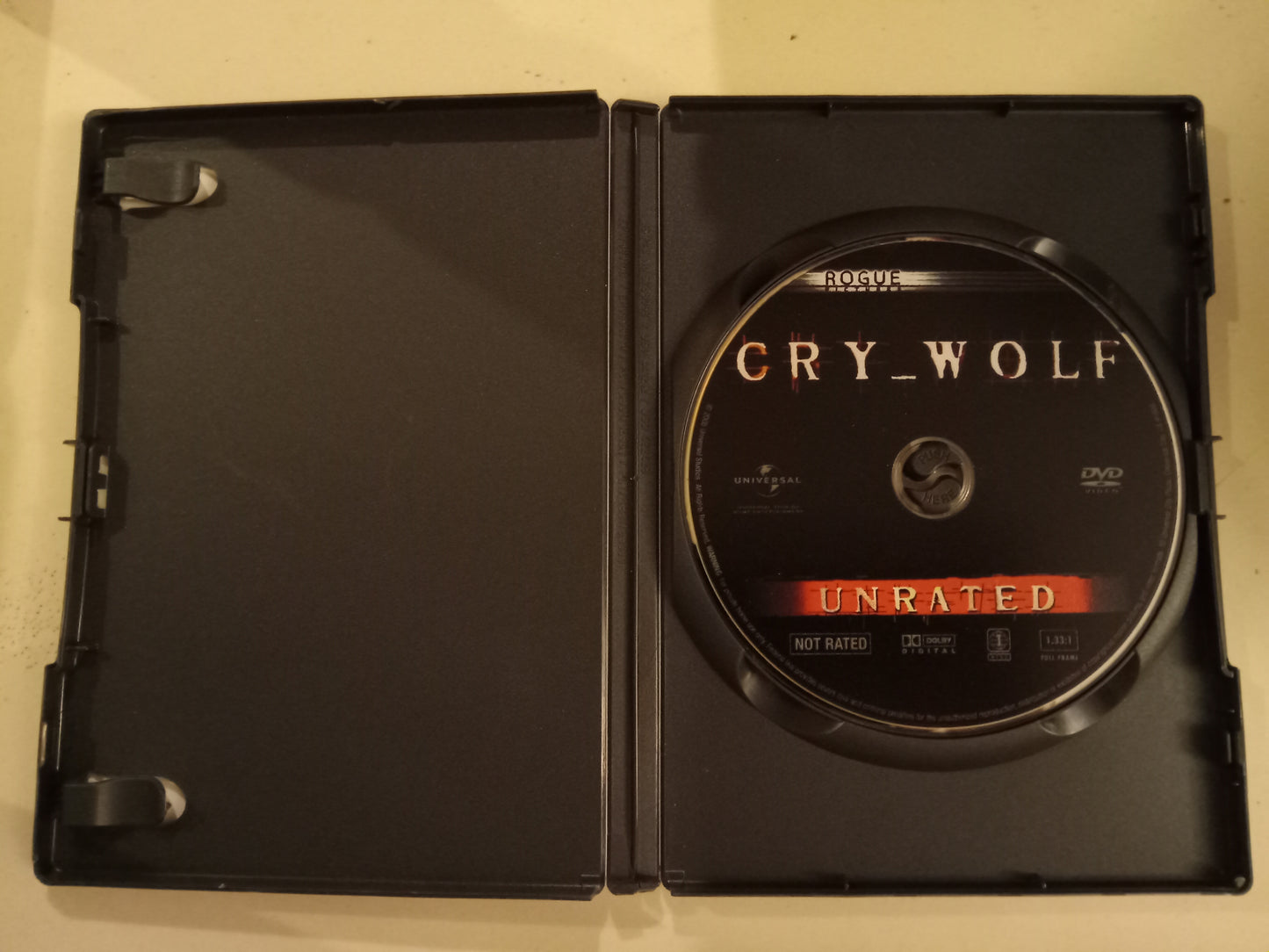 Cry Wolf, DVD Movie, Jon Bon Jovi Fullscreen, Not Rated, USED