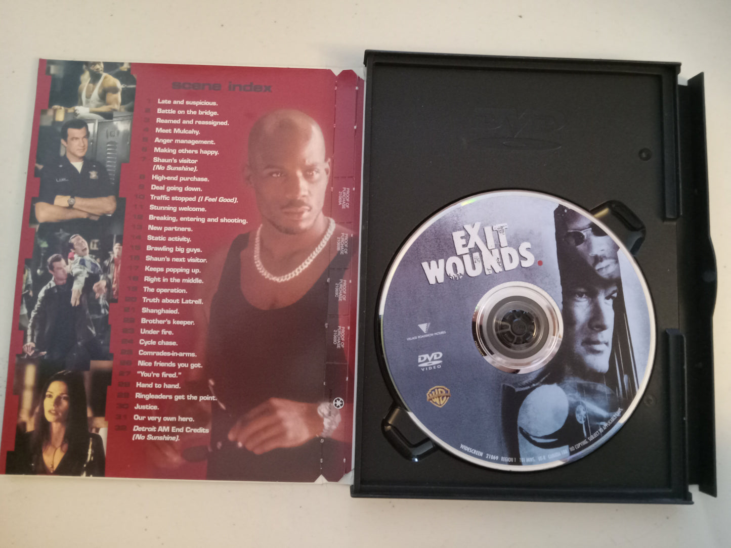 Exit Wounds, DVD Movie, Steven Seagal Widescreen, Rated R, USED
