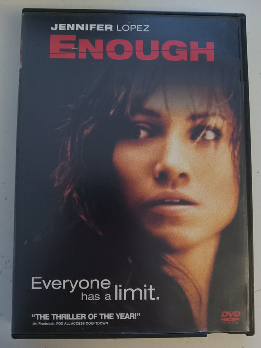 Enough, DVD Movie, Jennifer Lopez Fullscreen & Widescreen, Rated PG-13, USED