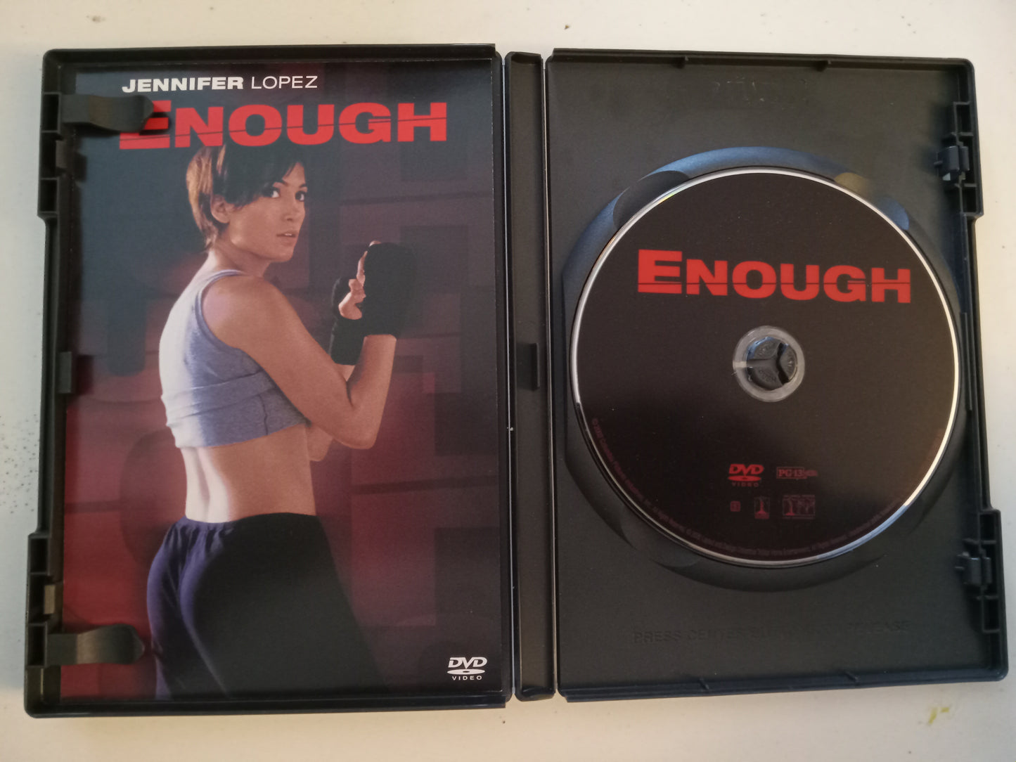 Enough, DVD Movie, Jennifer Lopez Fullscreen & Widescreen, Rated PG-13, USED