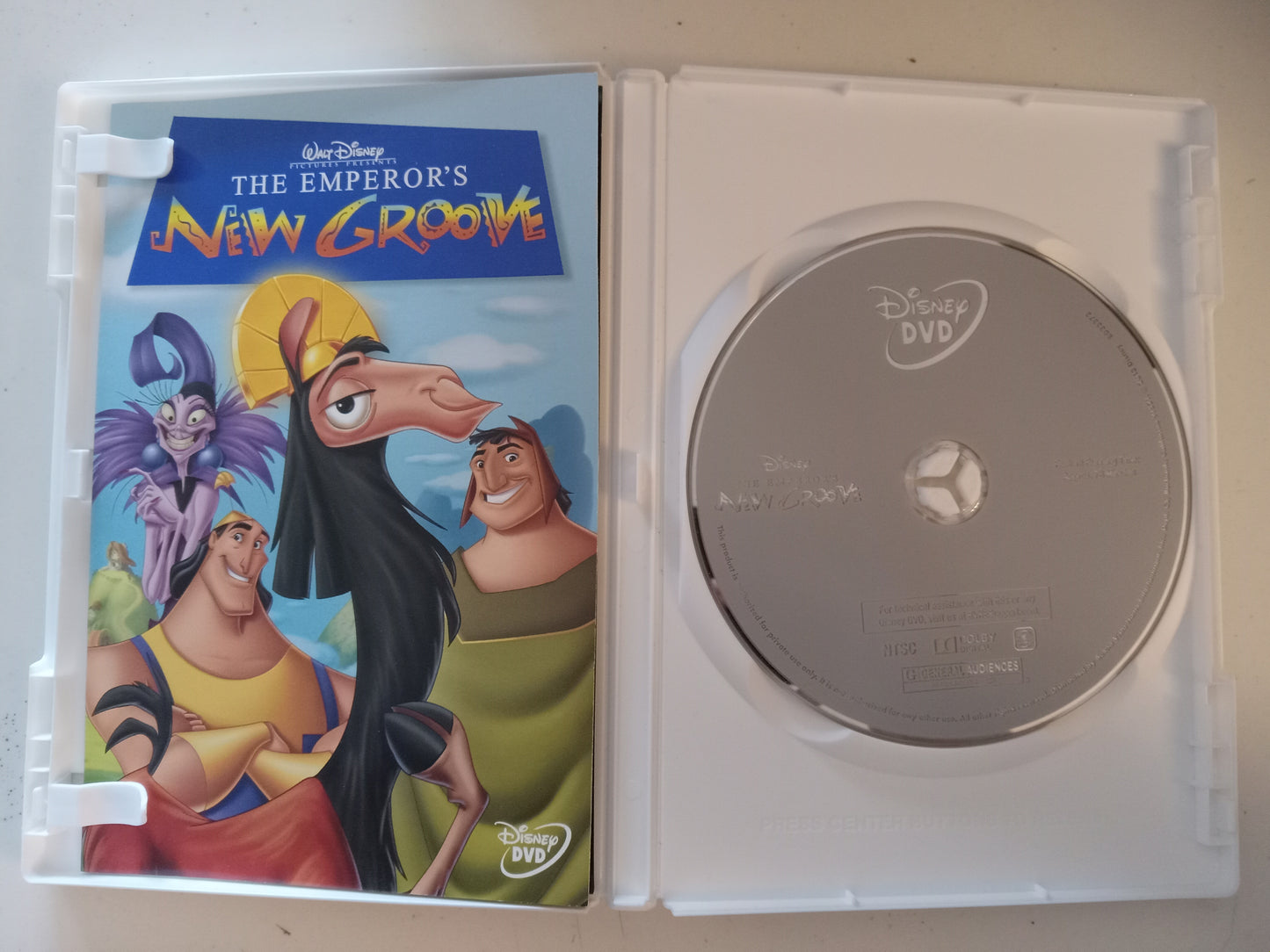 The Emperor's New Groove, Disney Animated DVD Movie, David Spade Widescreen, Rated G, USED