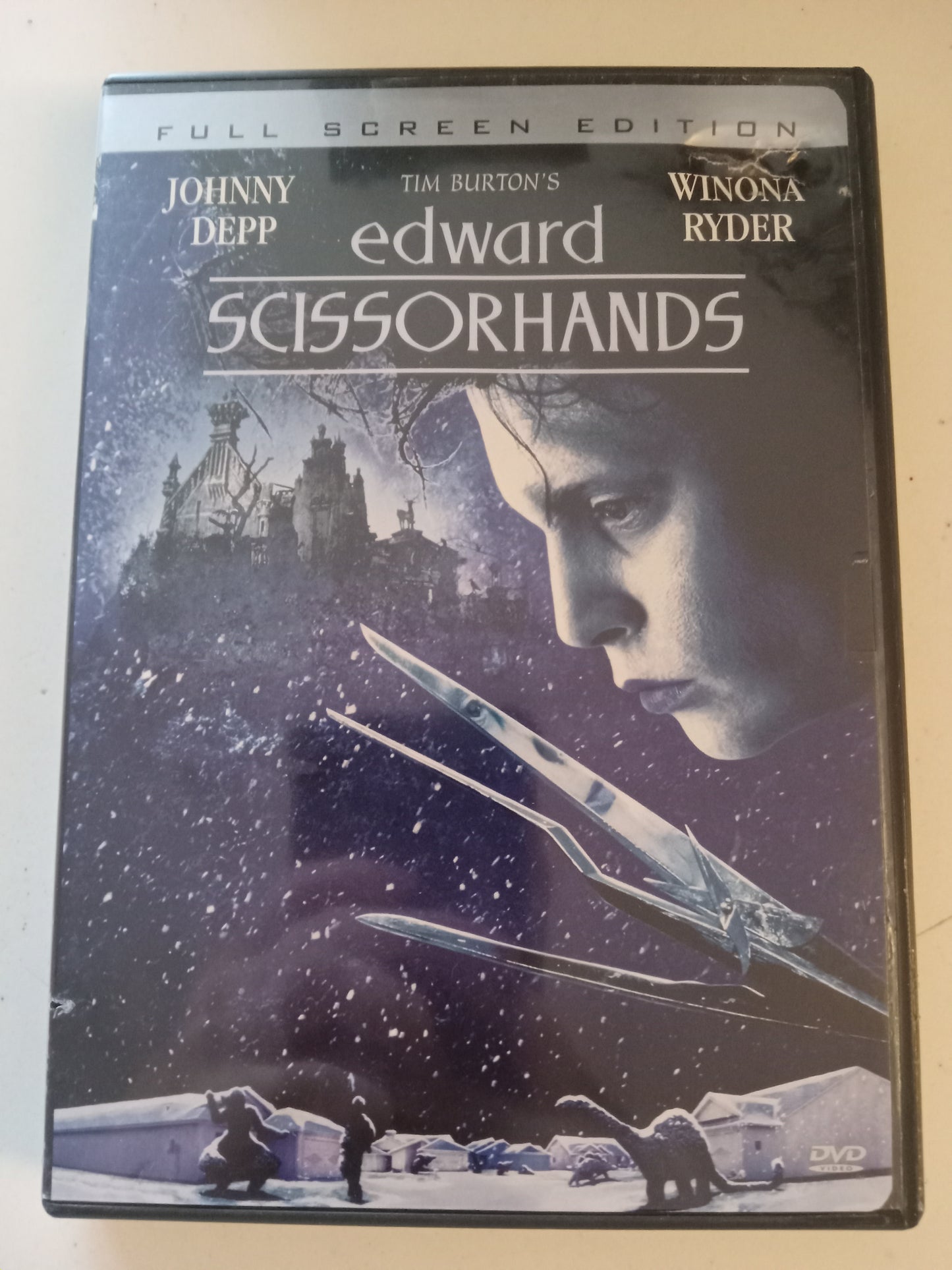 Edward Scissorhands, DVD Movie, Johnny Depp Widescreen, Rated PG-13, USED
