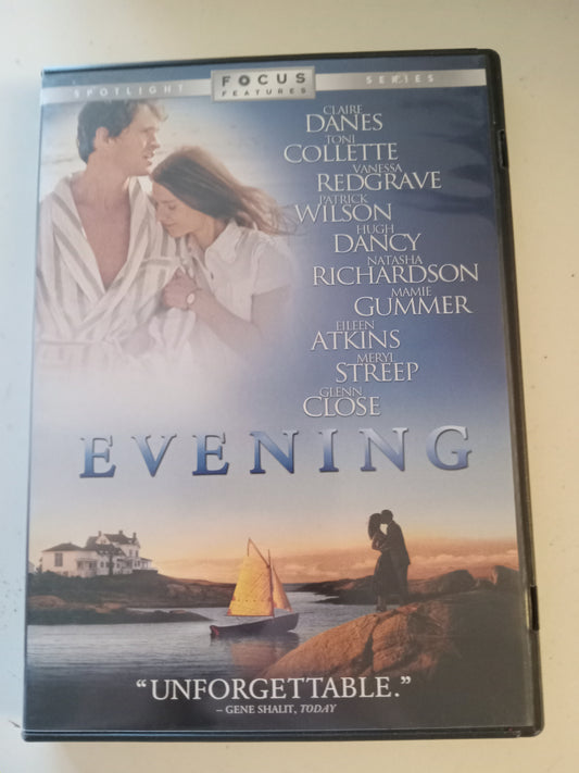 Evening, DVD Movie, Claire Danes Widescreen, Rated PG-13, USED