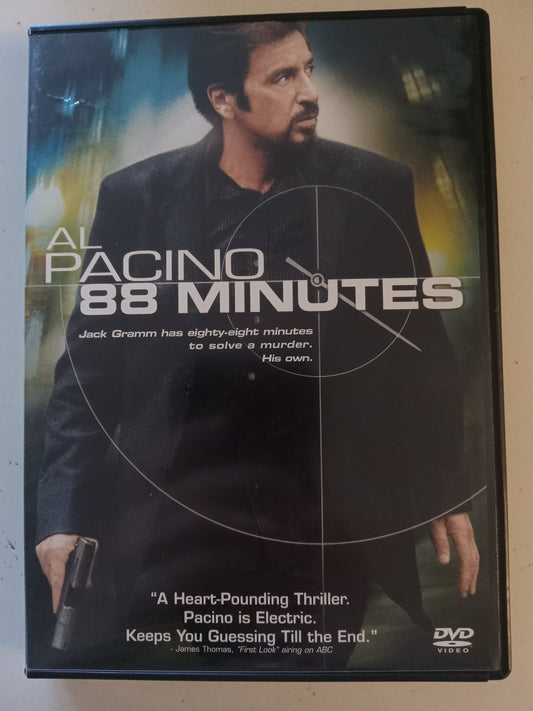 88 Minutes, DVD Movie, Al Pacino Widescreen, Rated R, USED