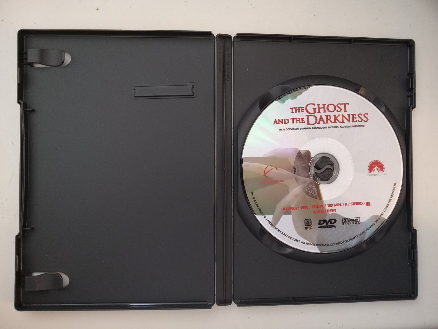 The Ghost And The Darkness, DVD Movie, Michael Douglas Widescreen, Rated R, USED