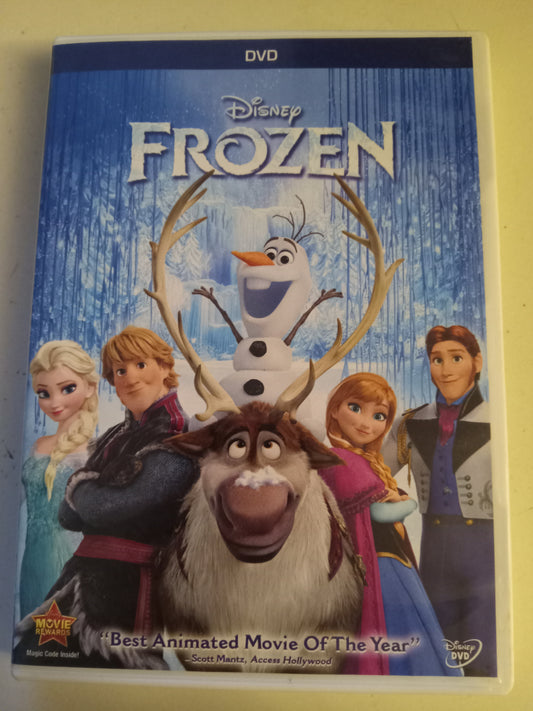 Frozen, Disney Animated DVD Movie, Widescreen, Rated PG, USED