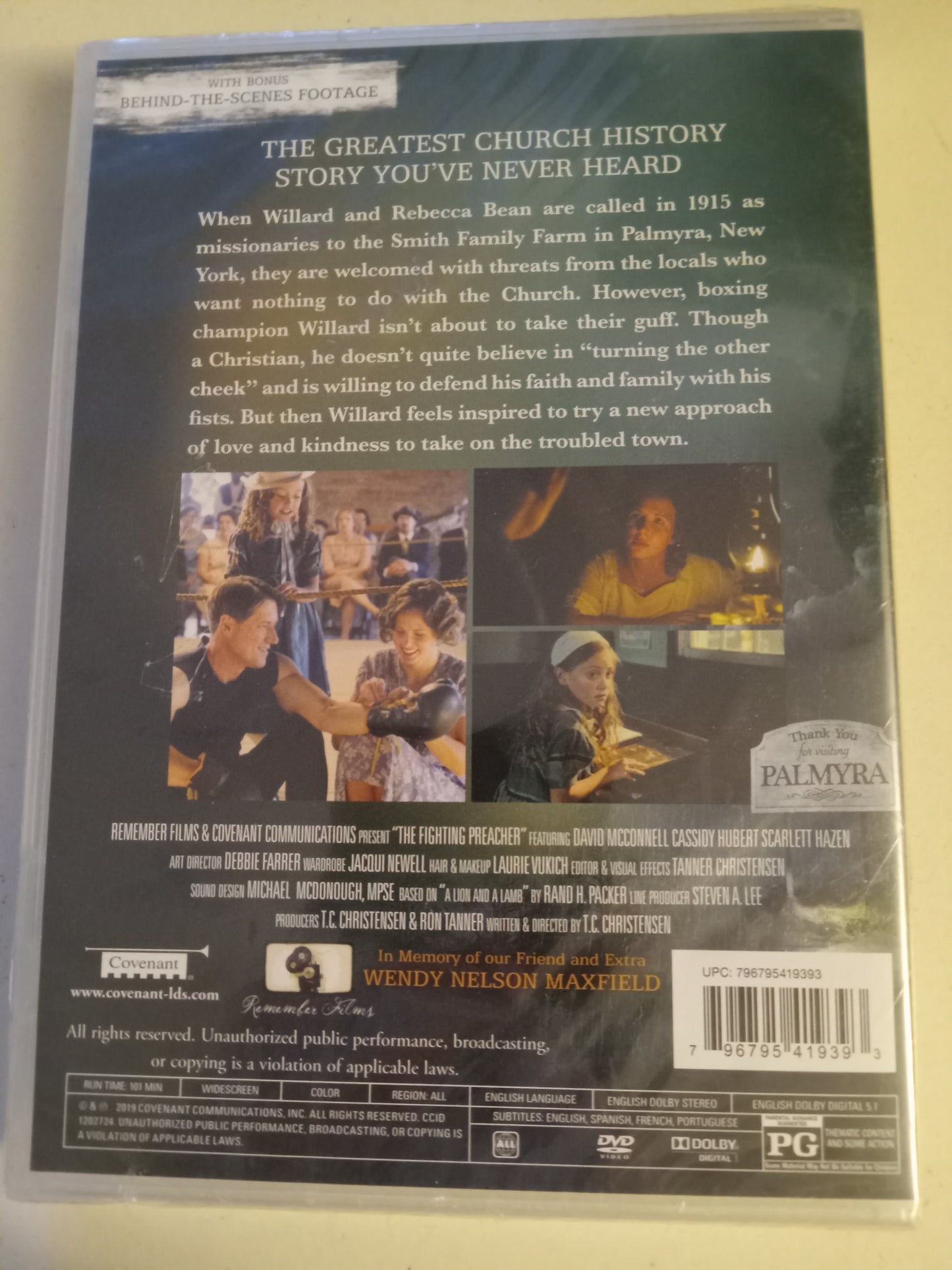 The Fighting Preacher, DVD Movie, David McConnell Widescreen, Rated PG, NEW