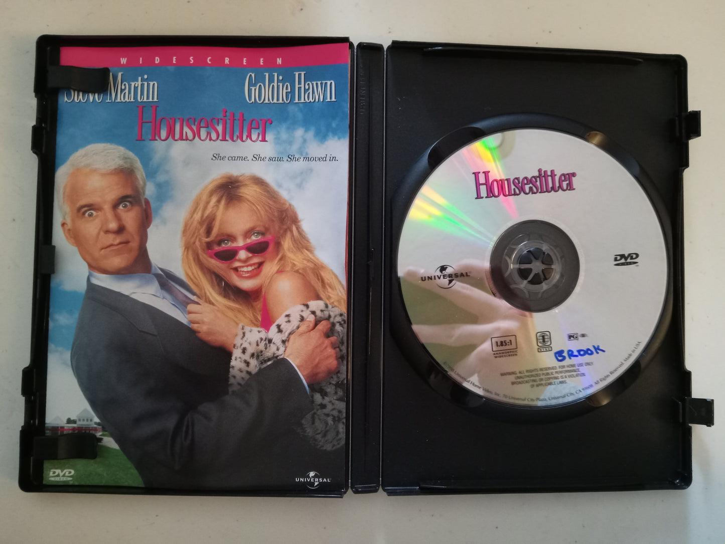 Housesitter, DVD Movie, Steve Martin Widescreen, Rated PG, USED