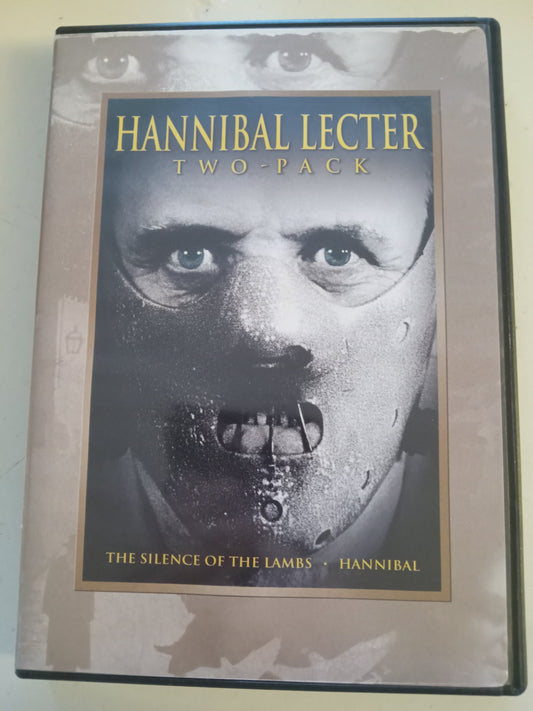 Hannibal Lecter, Hannibal, The Silence Of The Lamb, 2 Discs, DVD Movies, Anthony Hopkins Fullscreen, Rated R, USED