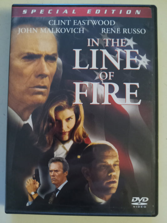 In The Line Of Fire, DVD Movie, Special Ed. Clint Eastwood Widescreen, Rated R, USED