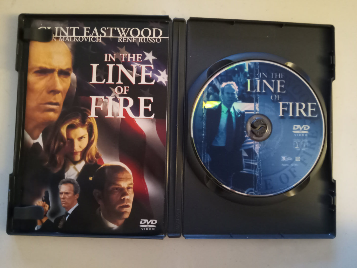 In The Line Of Fire, DVD Movie, Special Ed. Clint Eastwood Widescreen, Rated R, USED