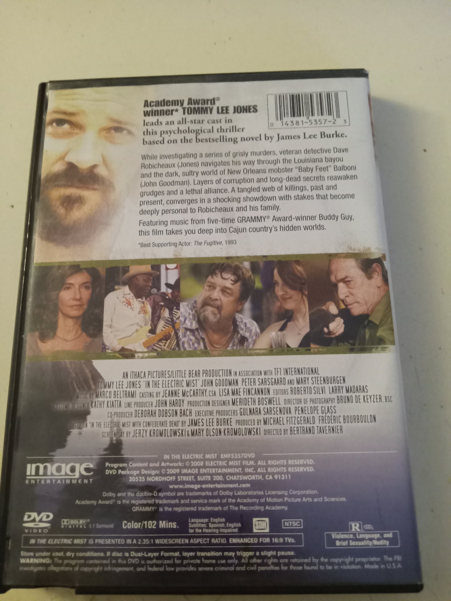 In The Electric Mist, DVD Movie, Tommy Lee Jones Widescreen, Rated R, USED