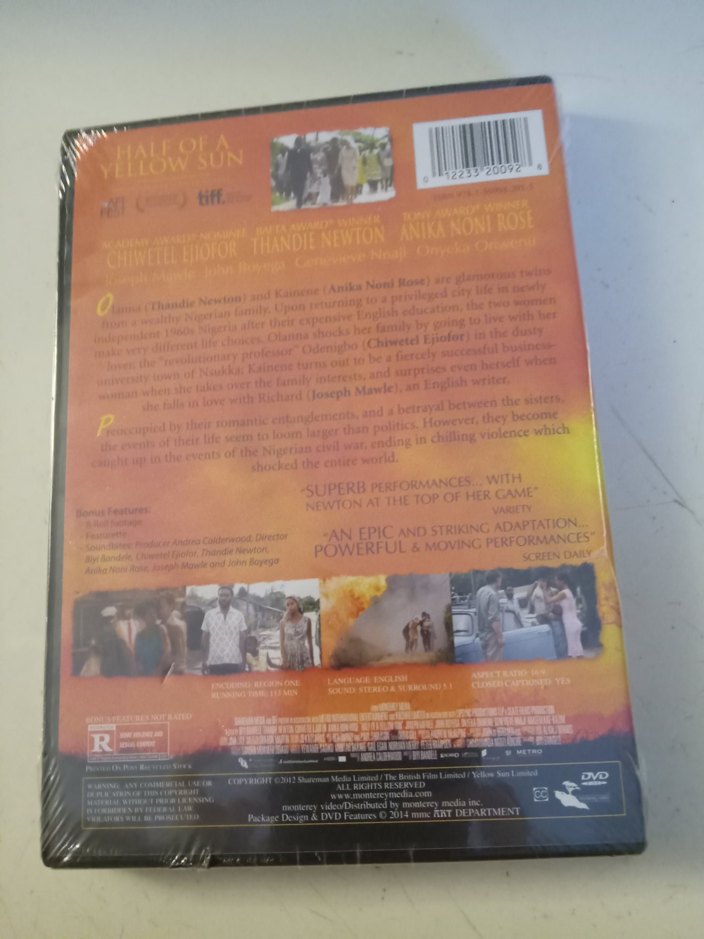 Half Of A Yellow Sun, DVD Movie, Thandie Newton Widescreen, Rated R, NEW