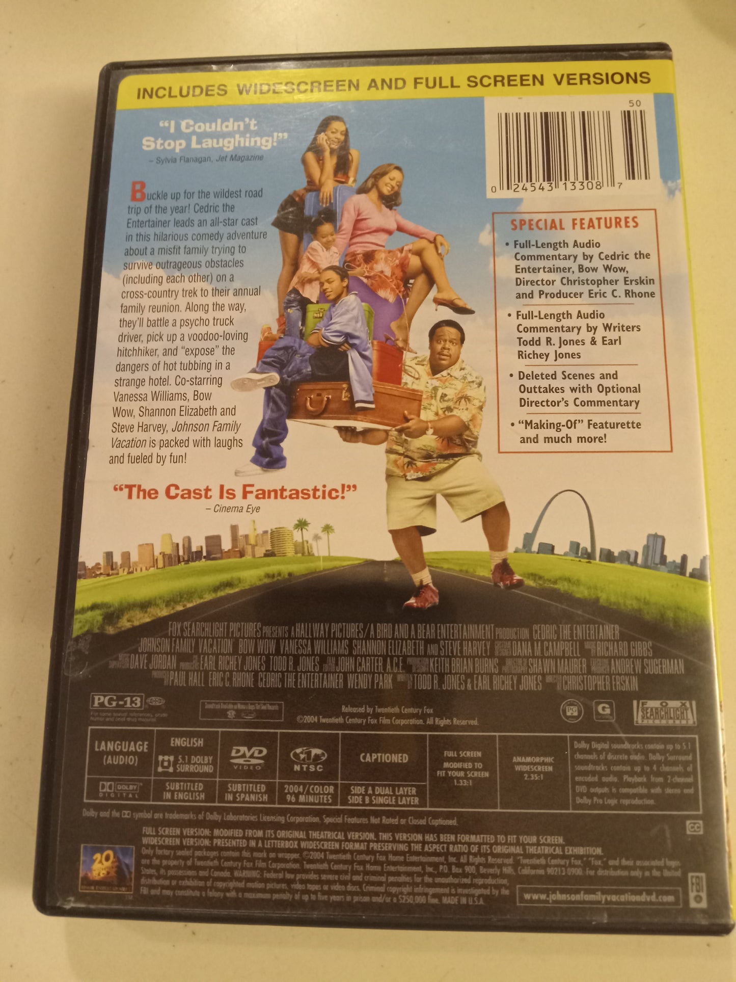Johnson Family Vacation, DVD Movie, Vanessa Williams Widescreen, Rated PG-13, USED