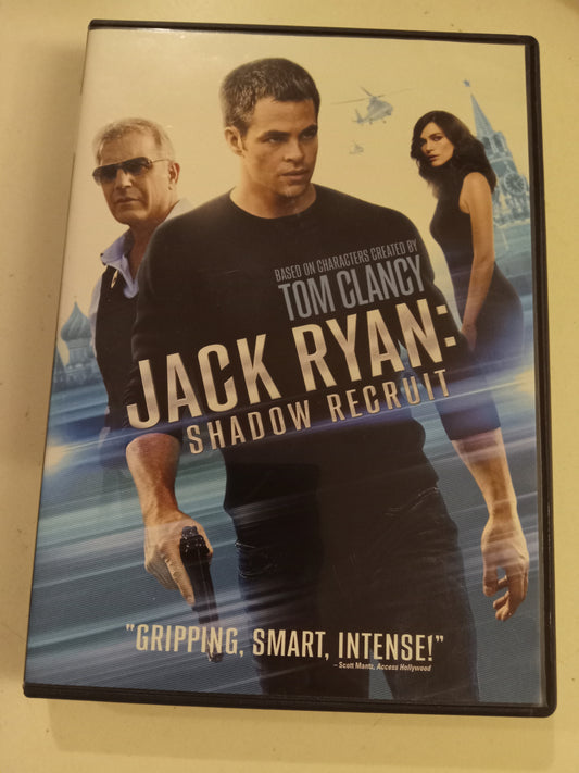 Jack Ryan: Shadow Recruit, DVD Movie, Chris Pine Widescreen, Rated PG-13, USED