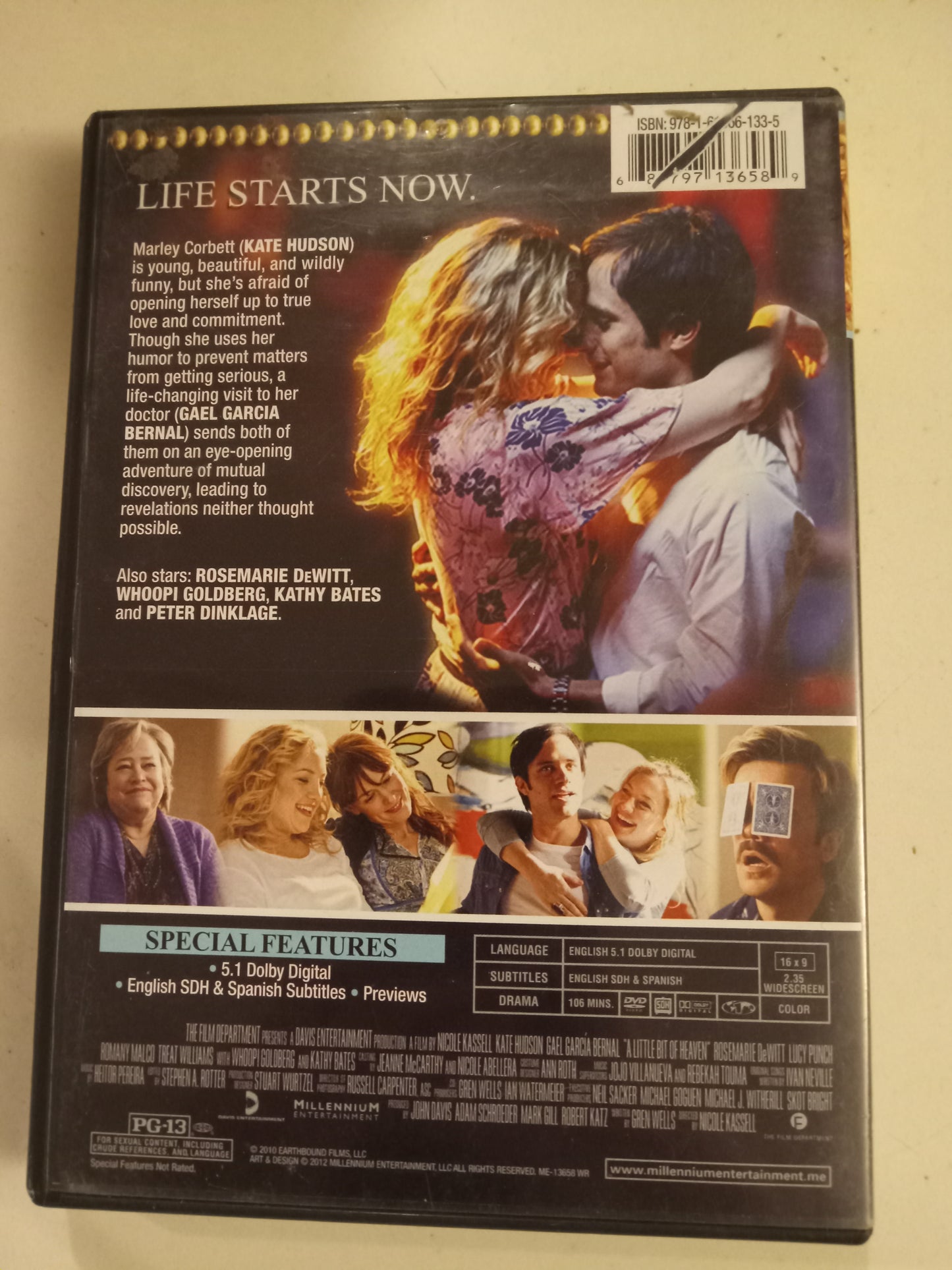 A Little Bit Of Heaven, DVD Movie, Kate Hudson Widescreen, Rated PG-13, USED