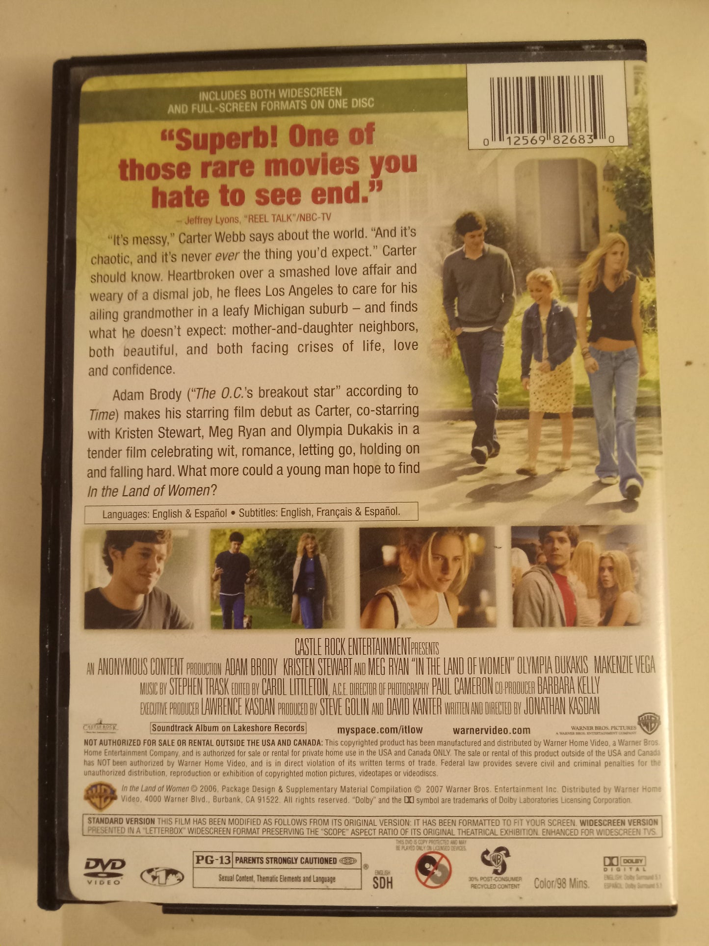 In The Land Of Women, DVD Movie, Med Ryan Widescreen, Rated PG-13, USED