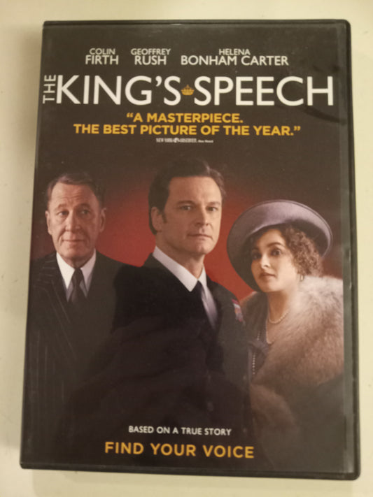 The King's Speech, DVD Movie, Colin Firth Widescreen, Rated R, USED